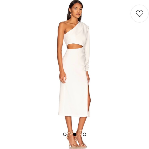 NEW‎ CINQ A SEPT misha dress in ivory size 2 reg $485 - Picture 1 of 6